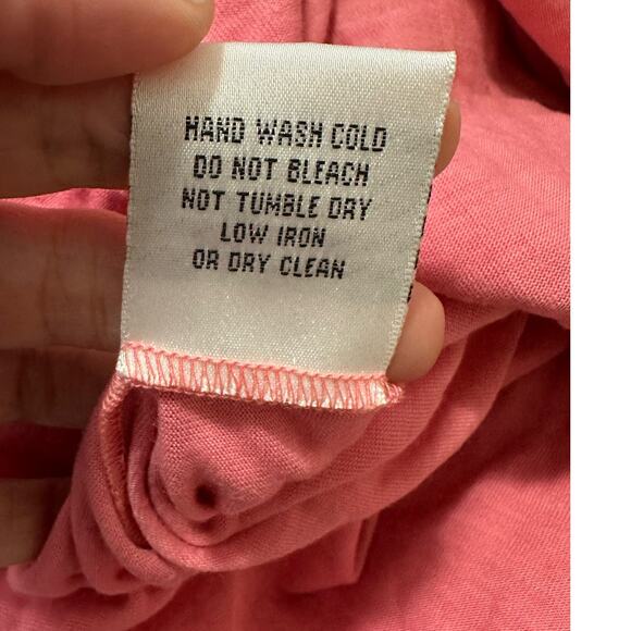 Yoana Baraschi coral pink crochet cap sleeves sheath mini dress size M - Picture 5 of 14